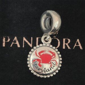 Pandora Maryland Crab Exclusive Dangle Charm S925 Silver with box